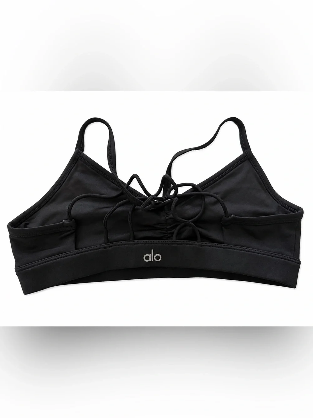 Alo Yoga Black Strappy Sports Bra Medium - Picture 2 of 4